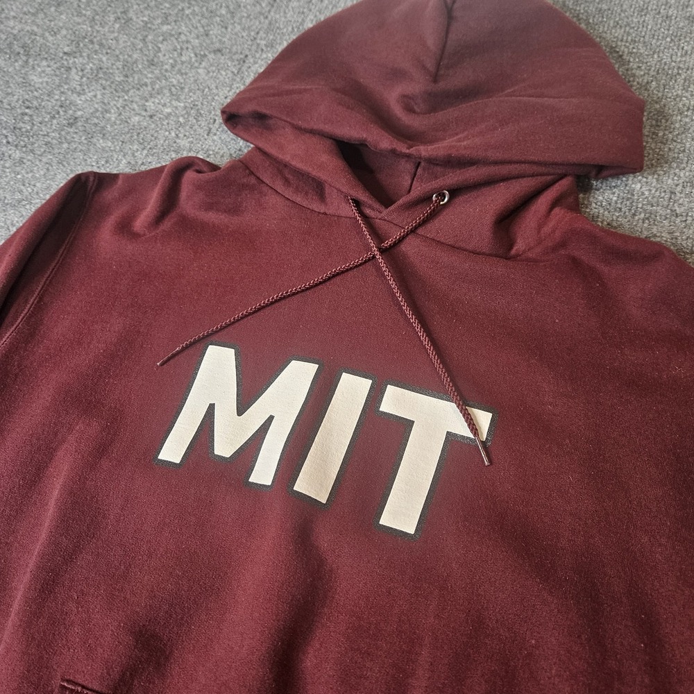 Champion MIT University Hoodie Cardinal Red Medium